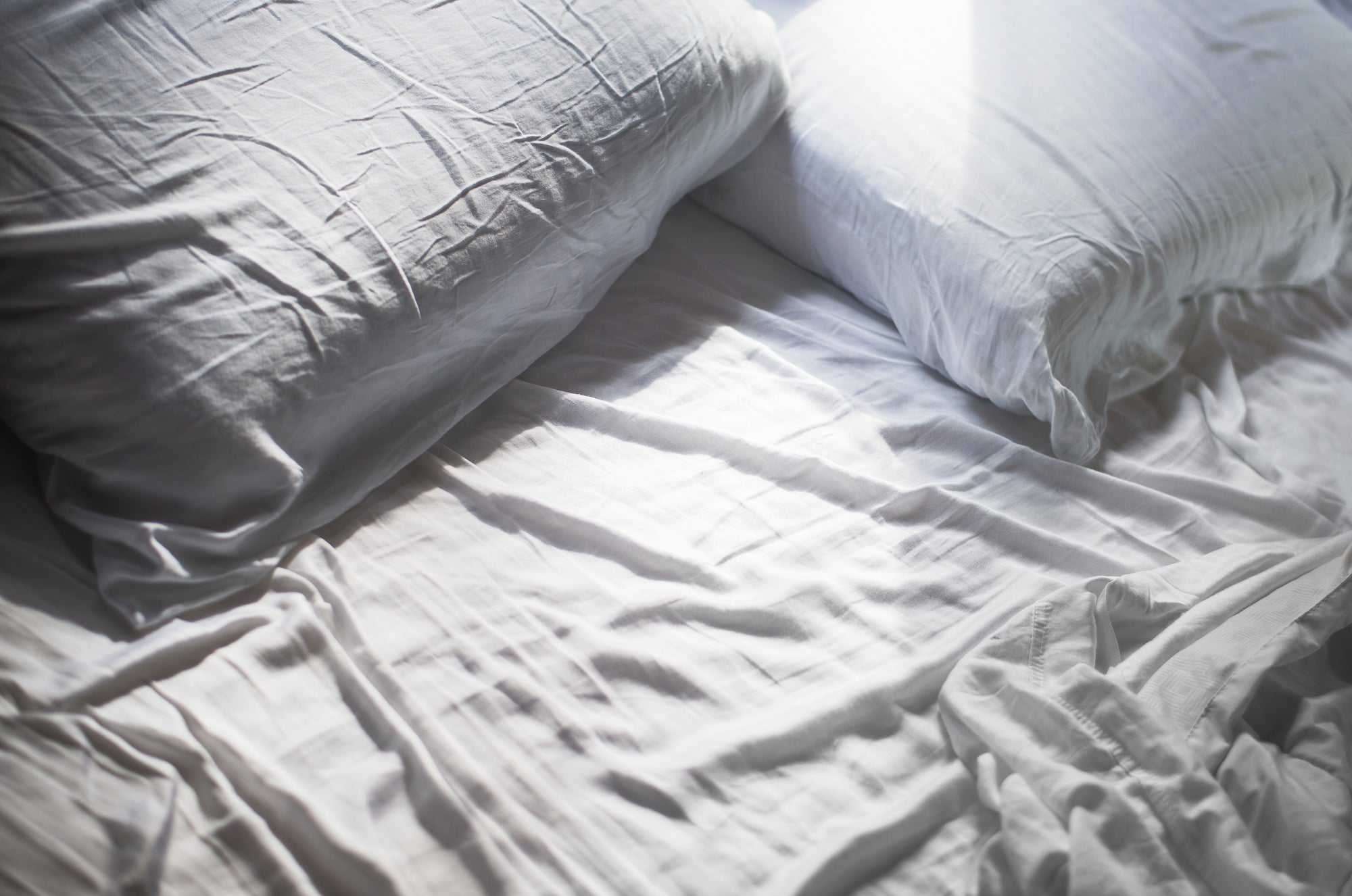 fresh sheets and pillow for bedtime